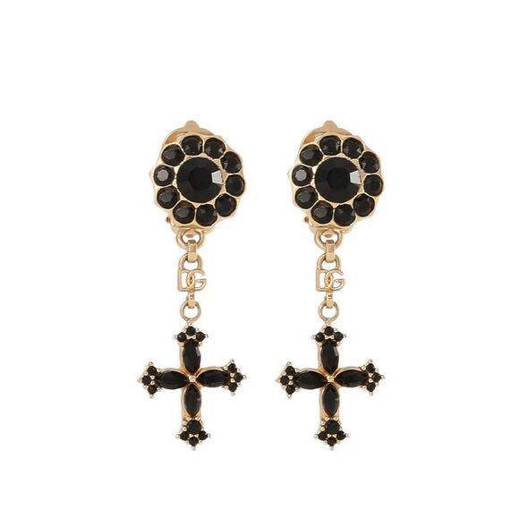 Dolce & Gabbana Women Rhinestone Drop Earrings